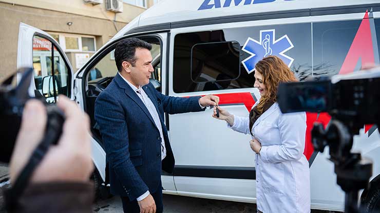 Donation of an ambulance to PHI General Hospital – Strumica
