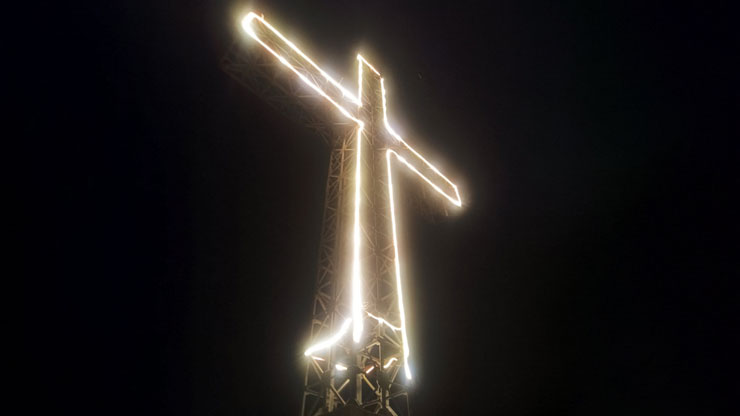 Donation for servicing the Cross above Strumica